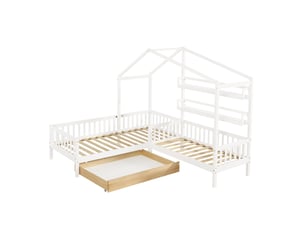 Lit avec rangement 90x200 cm <strong>DZMDIP</strong> <strong></strong> coloris blanc