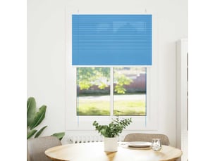 Store plissé, store de fenêtre bleu 95x100 cm largeur du tissu 94,4 cm polyester cf46814