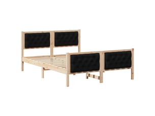Lit 2 places 150x200 cm    coloris marron