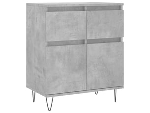 Buffet - bahut - meuble de rangement gris béton 60x35x70 cm bois d'ingénierie