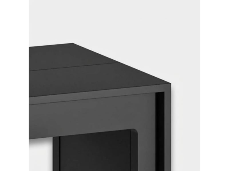 Console extensible gain de place en mdf anti-rayures, made in italy, nivara - noir  - Conforama D