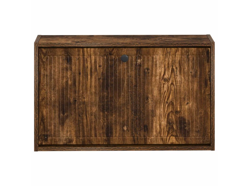  Meuble à chaussures mural, armoire à chaussures ede 71x17x43 cm chêne fumé  - Conforama D