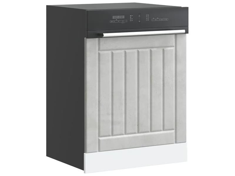  Panneau de lave-vaisselle gris béton bois d'ingénierie shl2557  - Conforama B