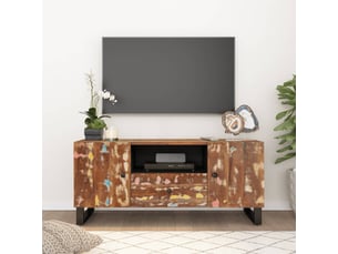 Meuble tv coloris marron 105 cm <strong></strong>  <strong></strong>