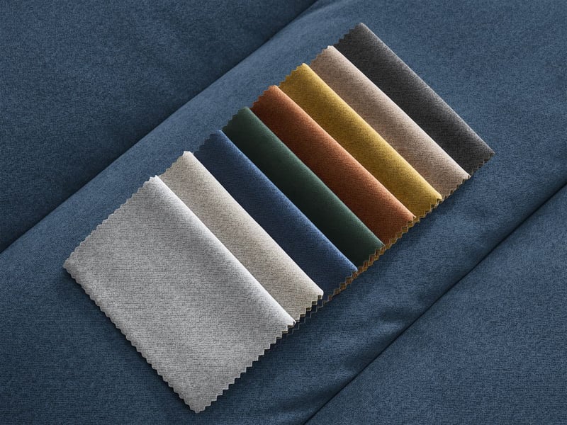  Bobochic canapé droit fixe 3 places sierra velours bleu foncé SIERRA - Conforama C