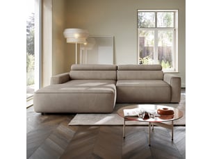Selsey fando - canapé d'angle - 252 cm - velours beige