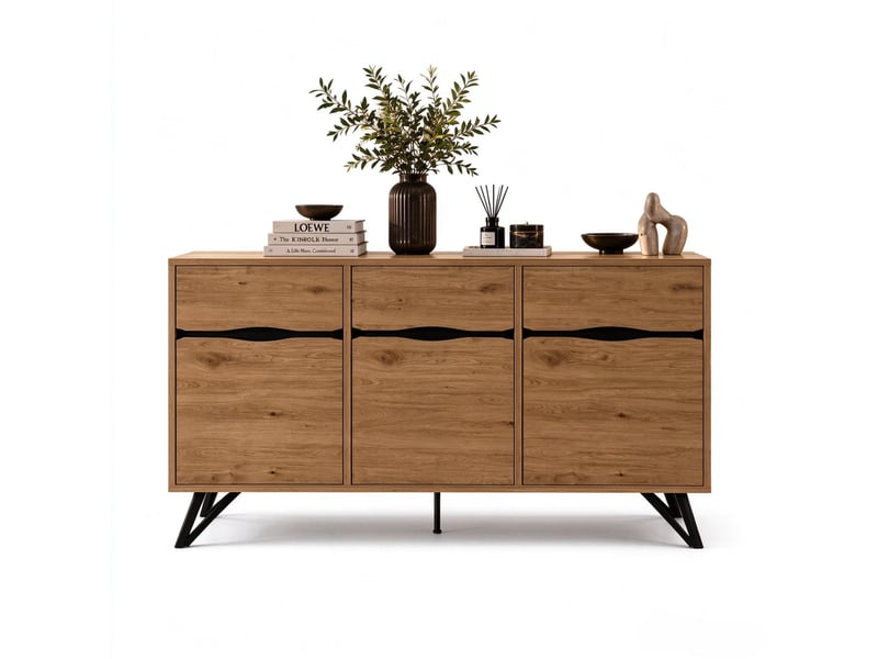  Buffet coloris bois clair ORGL9145N - Conforama A