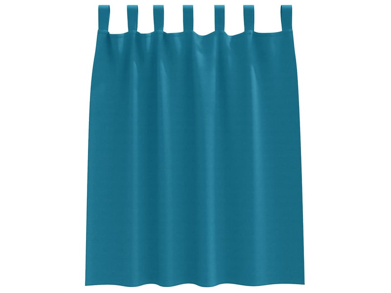  Lot de 2 rideaux occultants, rideaux black-out avec anneaux turquoise 140 x 140 cm cf44796  - Conforama D