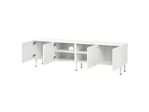 Meuble tv coloris blanc 170 cm