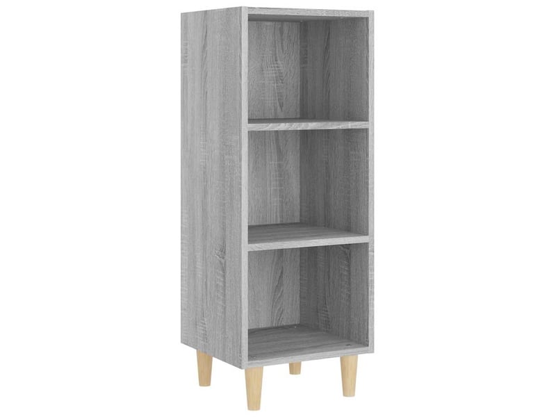  Buffet - bahut - meuble de rangement sonoma gris 34,5x32,5x90 cm bois d'ingénierie  - Conforama A