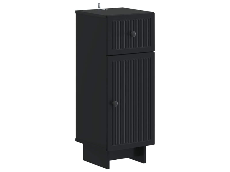  Ensemble de meuble de salle de bain 3 pièces ede noir cf63424  - Conforama C