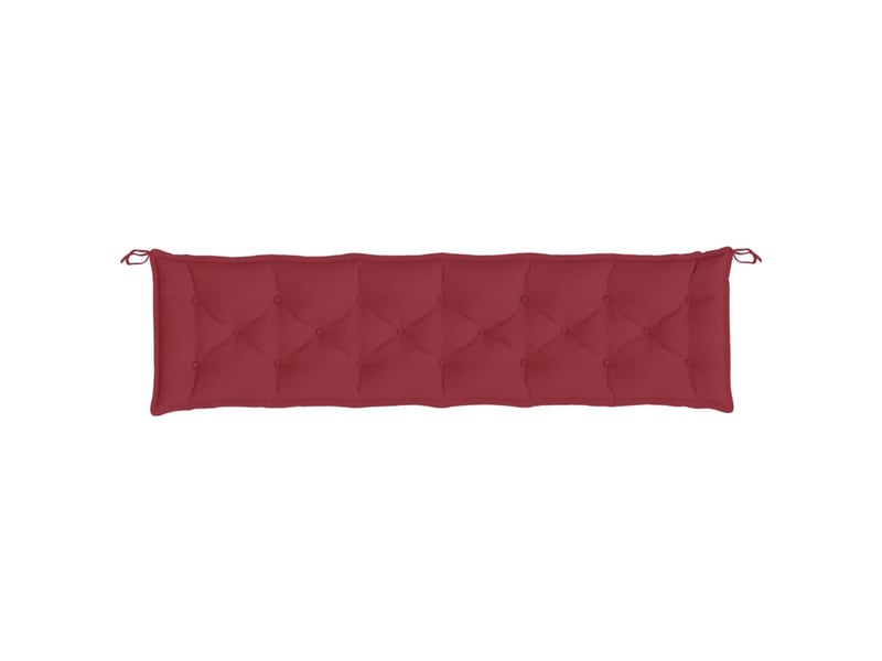  Lot de 2 coussins de banc de jardin, coussins d'assise rouge bordeaux tissu oxford cf58692  - Conforama E
