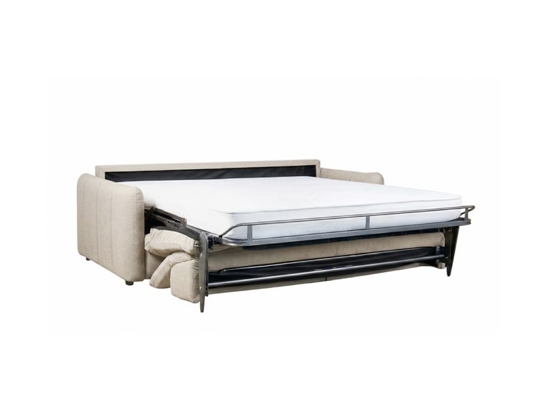  Canapé roma 2 places convertible avec relax électrique en tissu - blanc ROMA - Conforama B