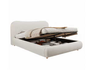 Lit coffre 180x200 cm MODENUIT    coloris blanc