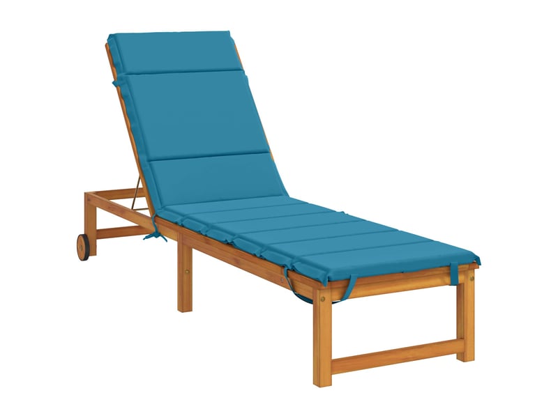  Coussin de transat, coussin pour bain de soleil gemert 100 % polyester bleu clair cf56122  - Conforama C