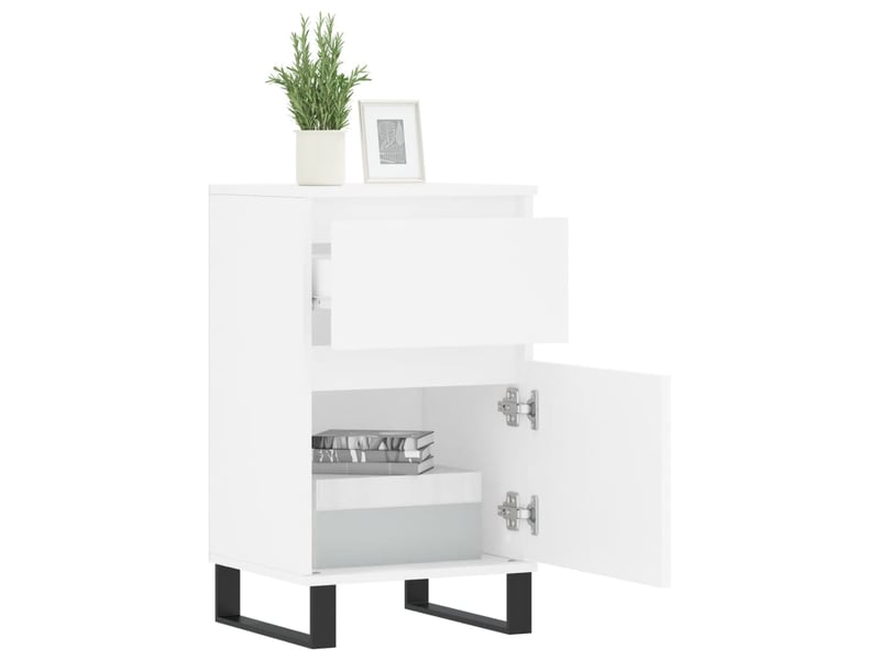  Buffet - bahut - meuble de rangement blanc 40x35x70 cm bois d’ingénierie  - Conforama D