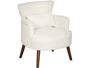 Fauteuil fixe WISHDOR Tissu blanc