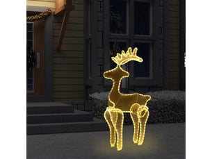 Décoration de noël de renne avec maille 306 led 60x24x89 cm