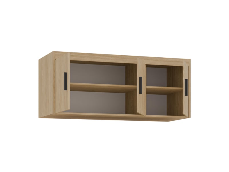  Surmeuble armoire storicos 3 portes chêne huilé 133x55x53 cm Storicos - Conforama E
