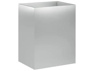 Jardinière - cache-pot de jardin argenté 40 x 30 x 50 cm acier galvanisé