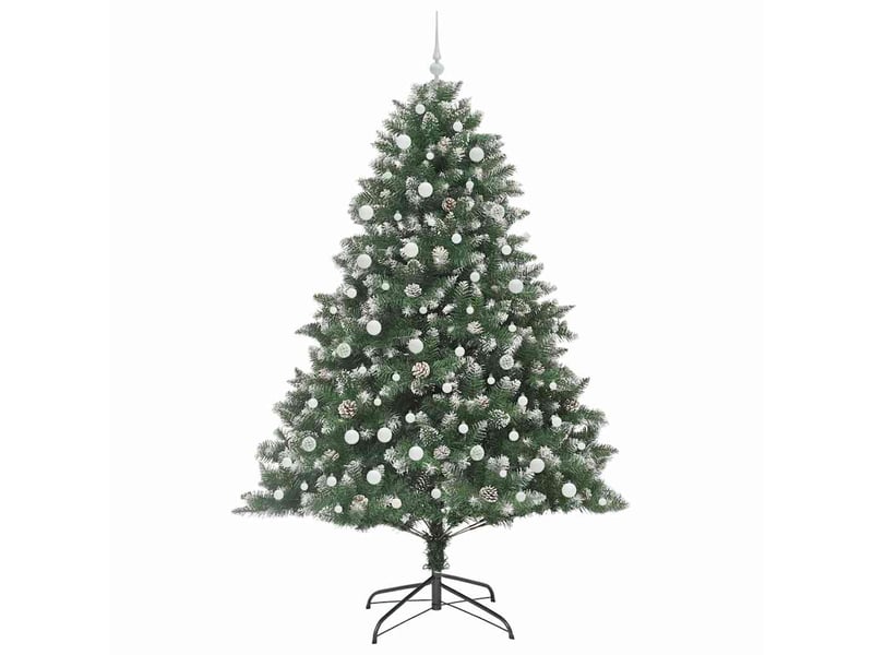 Sapin de noël, arbre de noël artificiel vert 240 cm pvc, plastique et acier cf61491 - Conforama D