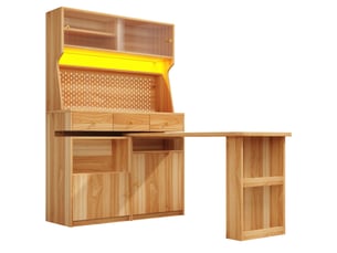 Bibliotheque coloris  naturel  <strong>BEAUNIV</strong> <strong></strong> - 137 cm x 177.7 cm