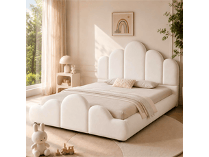 Lit simple 140x200 cm <strong></strong>  <strong></strong> coloris beige