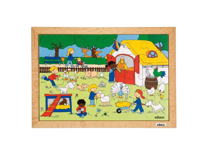  Educo enfants - ferme pour enfants  24 pièces de puzzle 8719924037840 - Conforama A