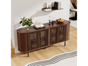 Buffet 4 porte(s)  0 tiroir(s) <strong></strong> <strong>Qualité haut de gamme</strong> - 160 cm coloris naturel 