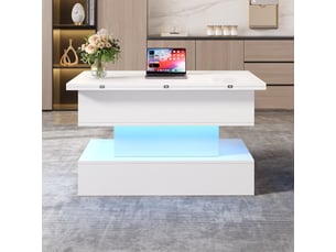 Table basse  coloris blanc <strong></strong> <strong></strong>
