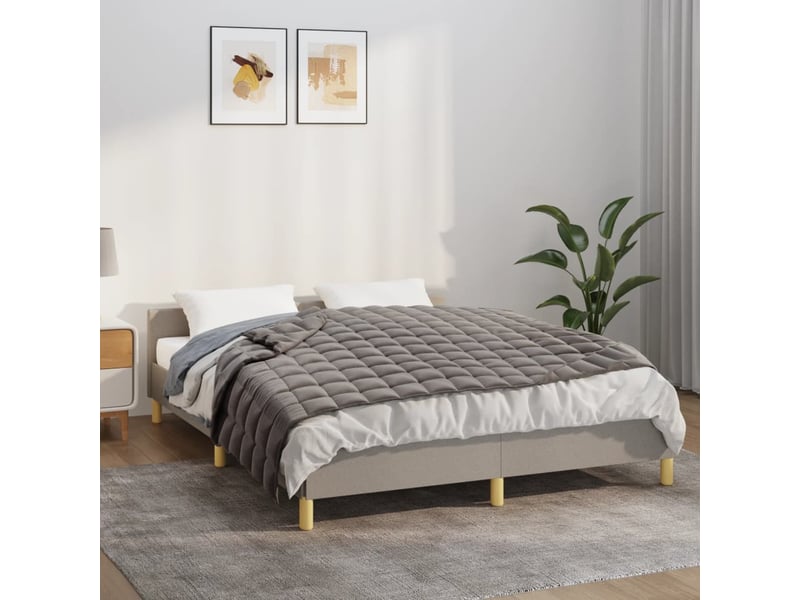  Couverture lestée adulte gris 140x200 cm 10 kg tissu shl85282  - Conforama B