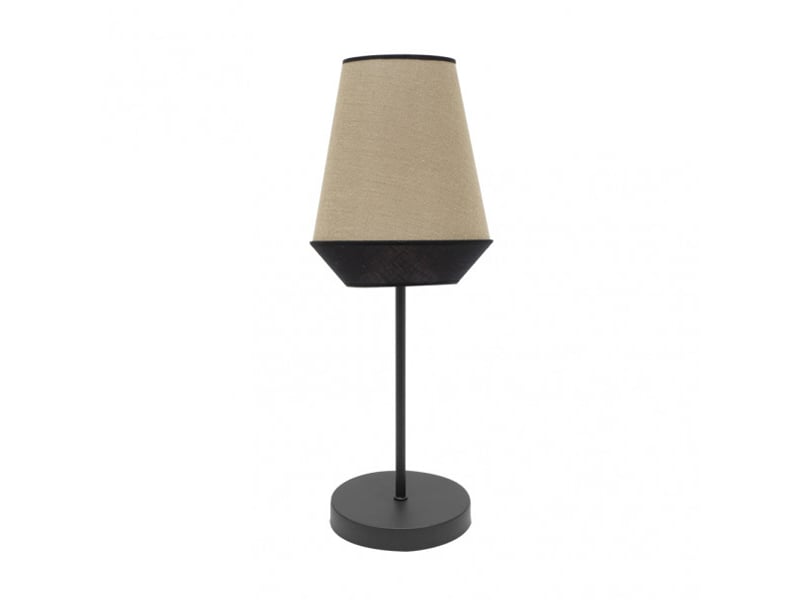  Lampe à poser fabrilamp campana toile de jutenoir 1 x e14 45 x 15 x 15 cm 173971009 - Conforama A