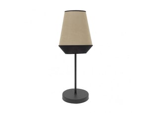 Lampe à poser fabrilamp campana toile de jutenoir 1 x e14 45 x 15 x 15 cm