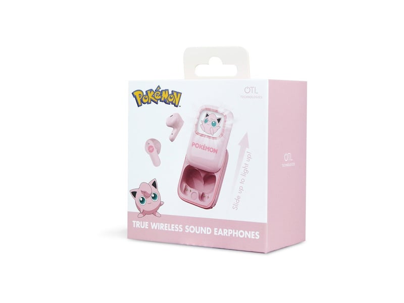  Ecouteurs tws jigglypuff roses boitier coulissant led OTL1728305875171 - Conforama C