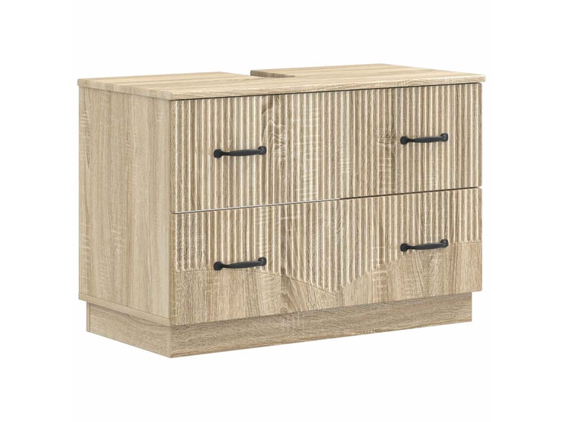  Ensemble de 2 meubles de salle de bain hoorn chêne sonoma cf63186  - Conforama C