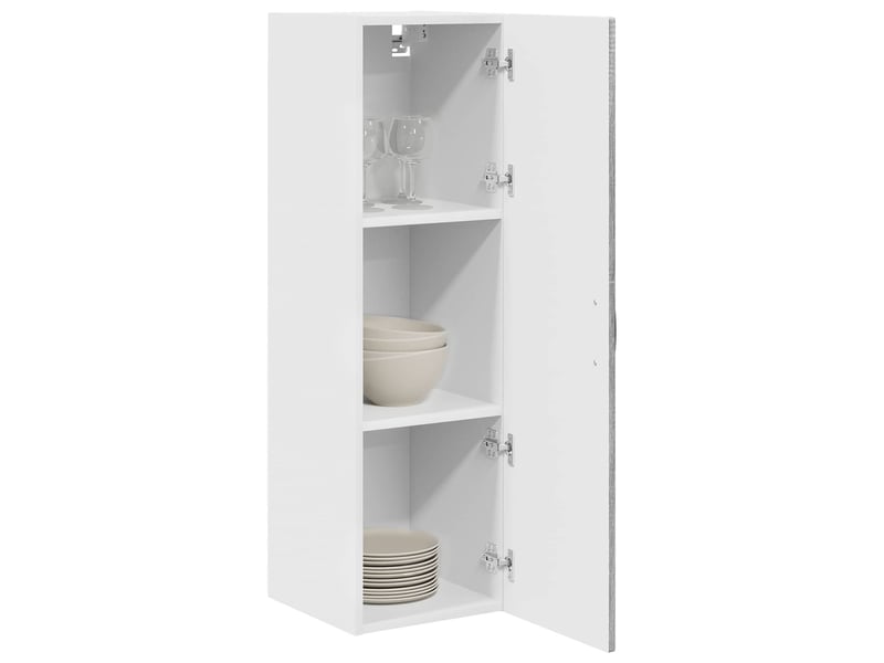  Meuble mural de cuisine, armoire de cuisine gris sonoma 30x31x100cm  - Conforama C