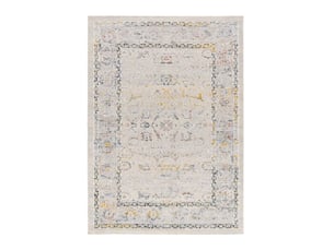 Tapis rectangulaire atticgo berta 5208, beige et multicolore, style vintage