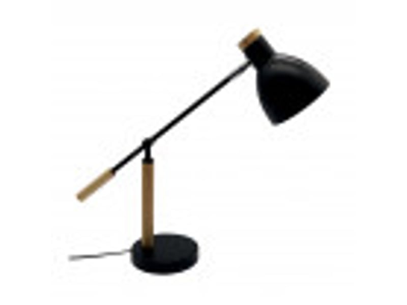  Lampe de bureau fabrilamp biel noirhêtre 1 x e27 articulée orientable 48x15x50 cm 161971009 - Conforama B