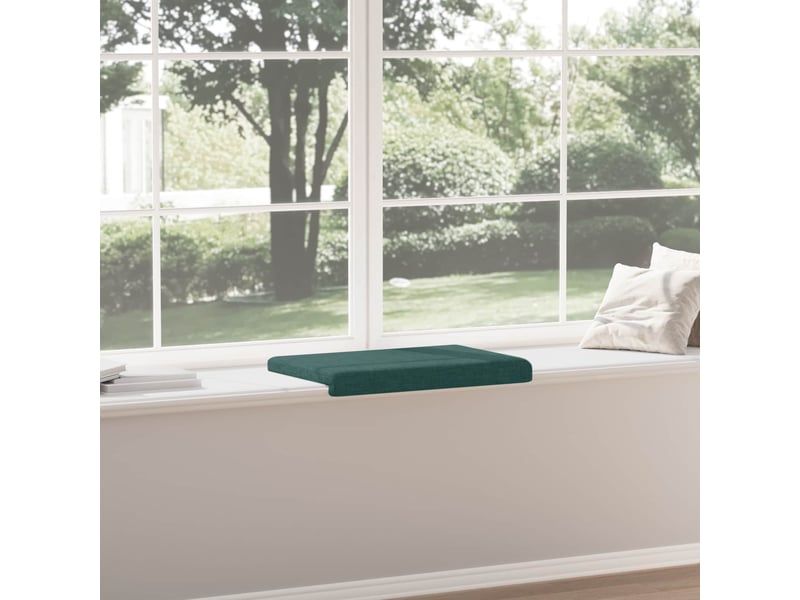  Coussin de banc, coussin d'assise, coussin de canapé tissu vert foncé profondeur 35 cm cf53845  - Conforama D
