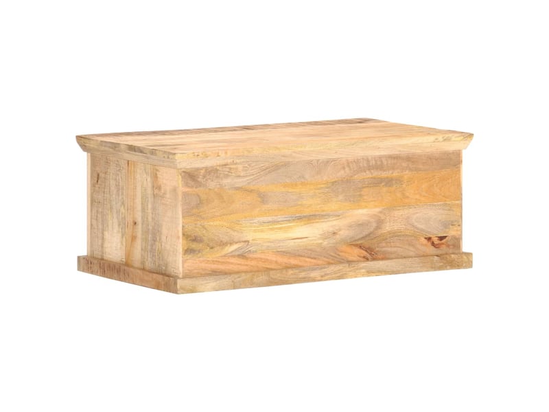  Table basse | table d'appoint salon 90x50x35 cm bois de manguier et canne naturelle  - Conforama D