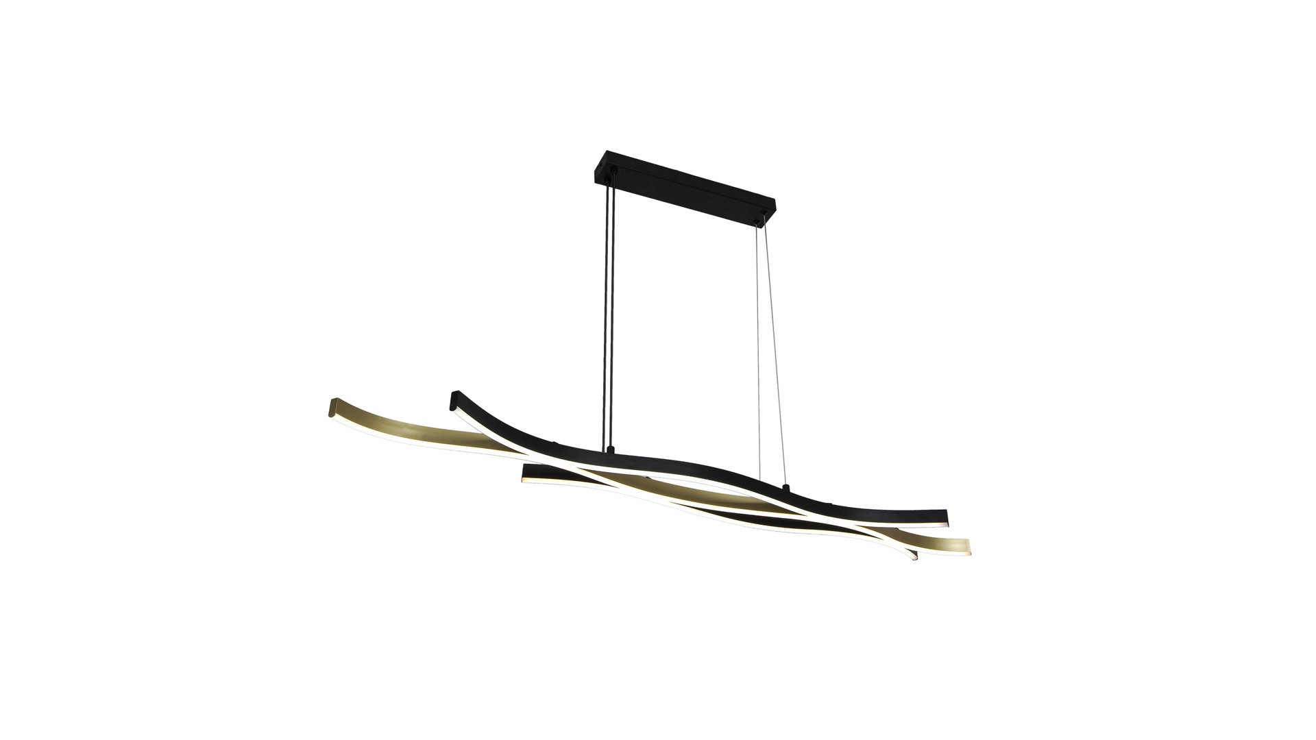 SUSPENSION MÉTAL 106 CM NOIR LORY noir et or Conforama