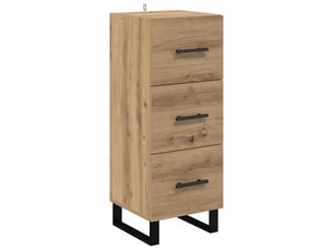 Buffet - bahut - meuble de rangement chêne artisanal 34,5 x 34 x 90 cm