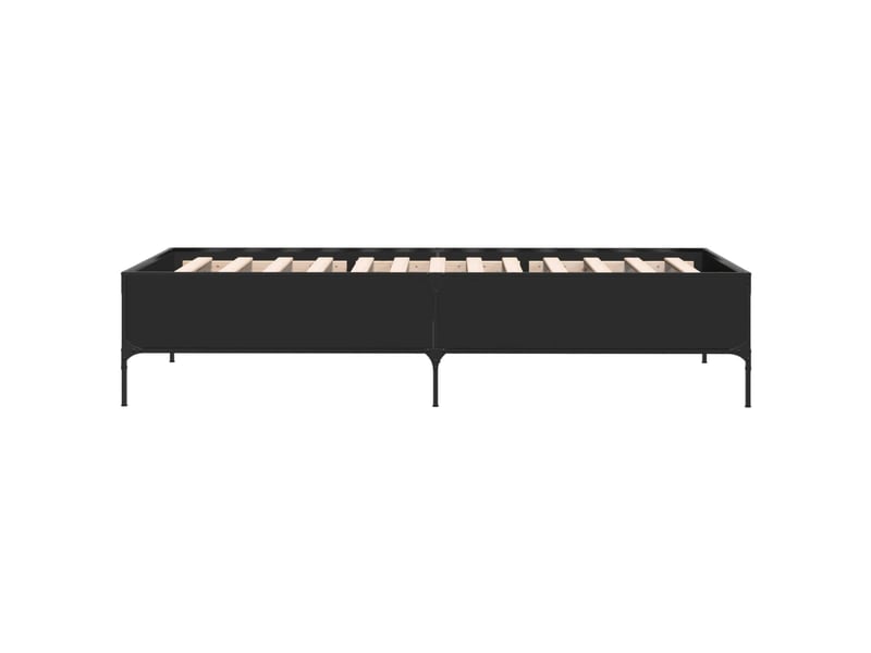  Lit simple- lit adulte -  cadre de lit sans matelas noir 90x190 cm  - Conforama D