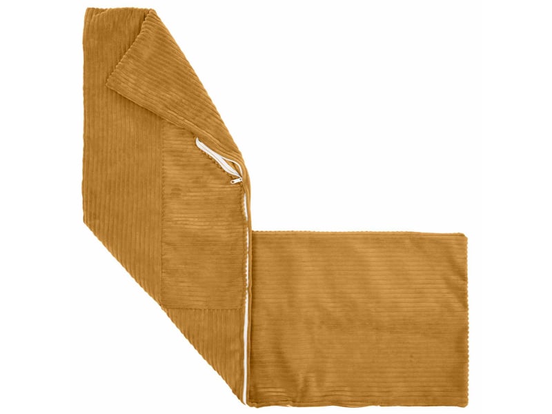  Lot de 2 housses de coussin almelo jaune 40 x 145 cm velours côtelé cf49394  - Conforama C