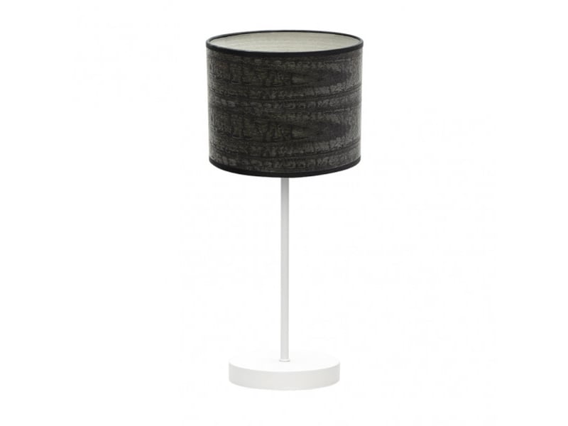  Lampe à poser fabrilamp jerte e14 coloris blancbois noir 42 x 17 x 17 cm 176871009 - Conforama A