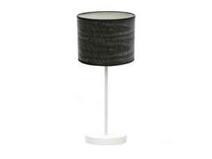 Lampe à poser fabrilamp jerte e14 coloris blancbois noir 42 x 17 x 17 cm