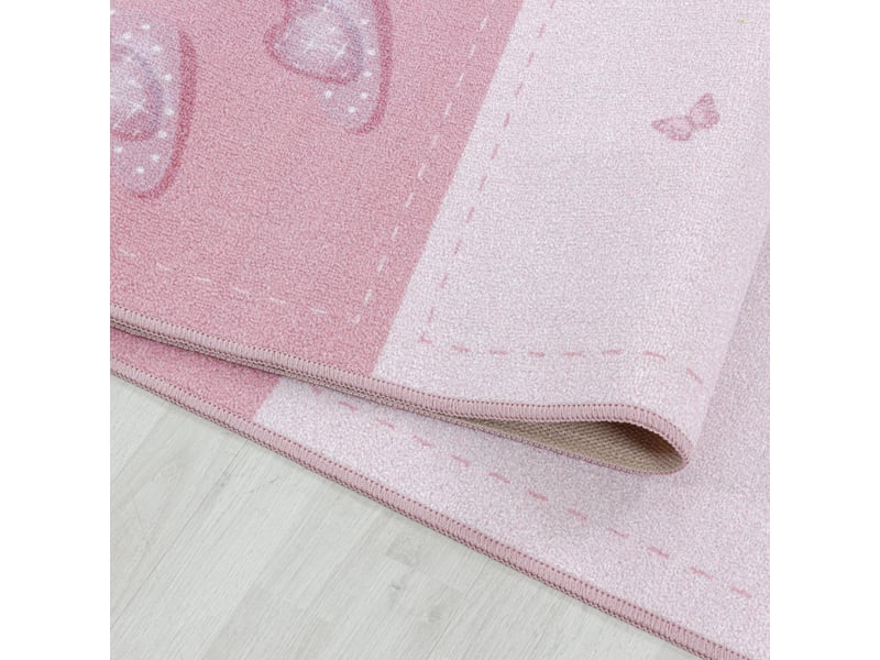 Patchwork - tapis enfant lavable rose 100 x 150 cm PLAY1001502905PINK - Conforama E