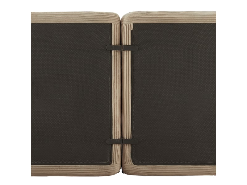  Canapé modulable 4 places en velours côtelé brun W3325S00169 - Conforama D