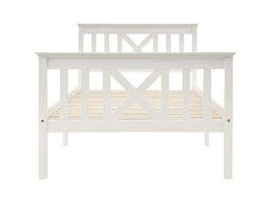 Lit avec rangement 90x200 cm DZMDIP   coloris blanc