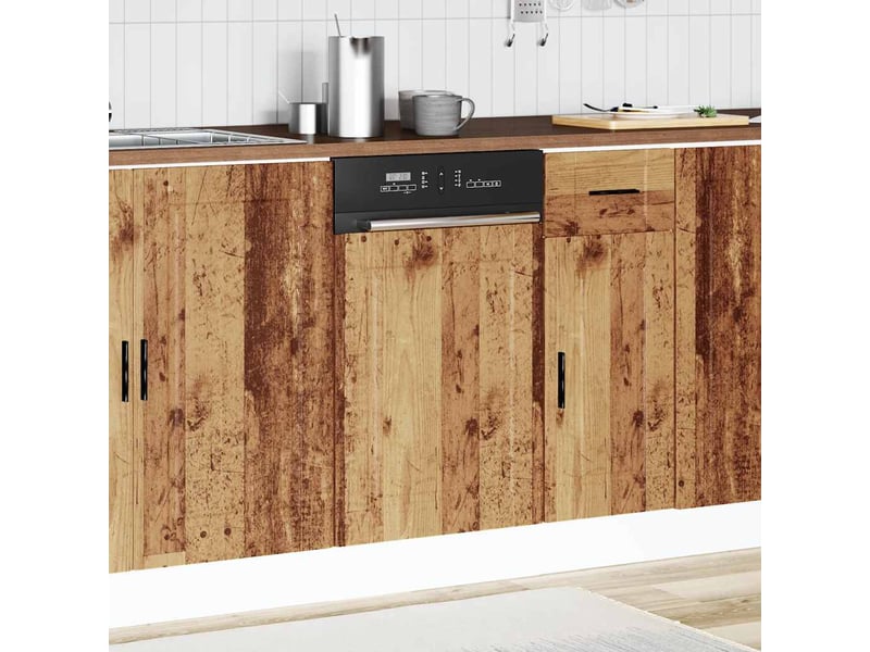  Panneau de lave-vaisselle vieux bois 45x1,5x57cm  - Conforama C